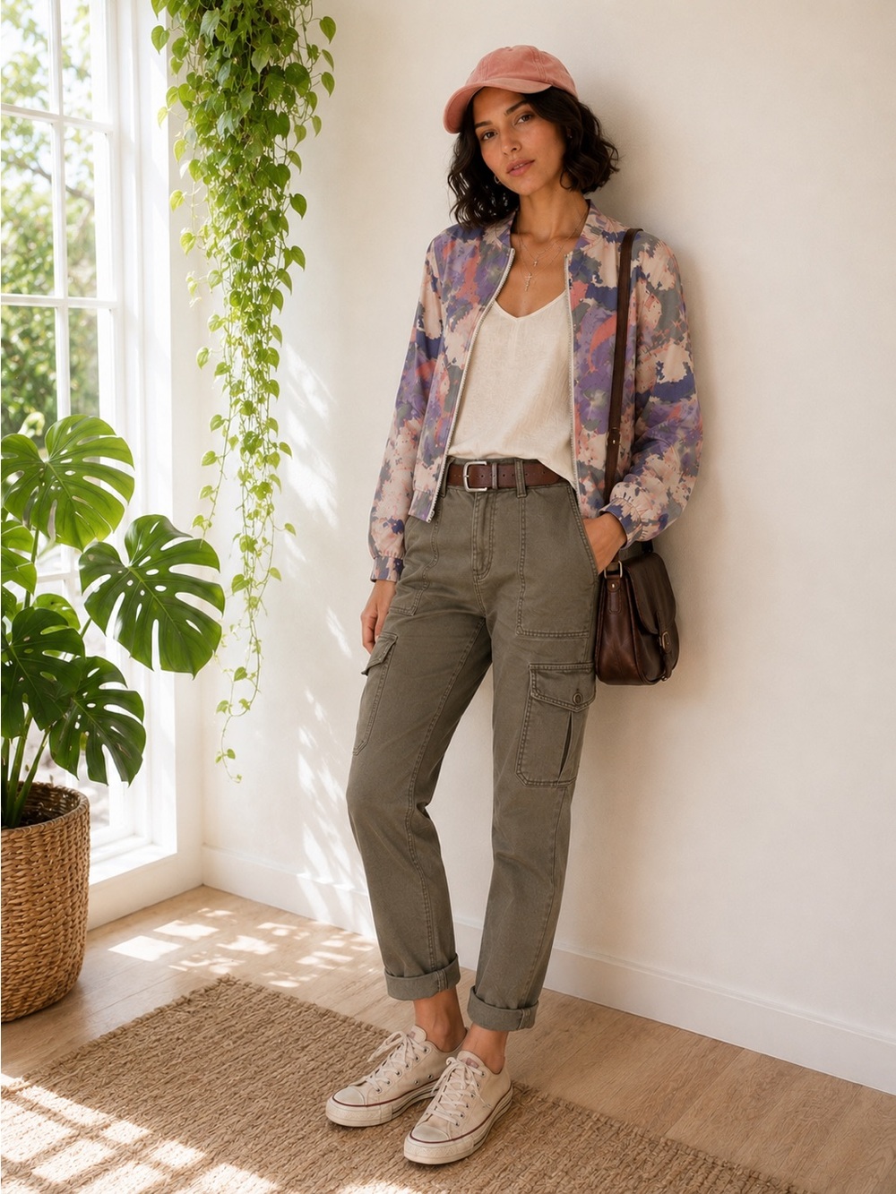 Juicy Couture Y2k Light Pink & Purple Floral Jacket